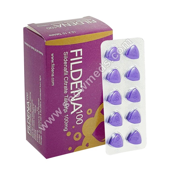 How does Fildena 100 work to treat erectile dysfunction?