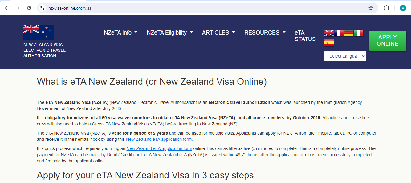 FOR UAE AND SAUDI CITIZENS – NEW ZEALAND New Zealand Governm