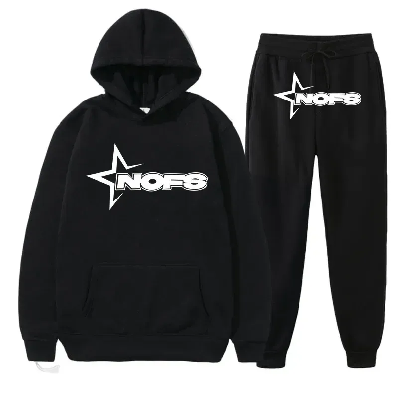 Casual Elegance with the Nofs Black On Black Tracksuit