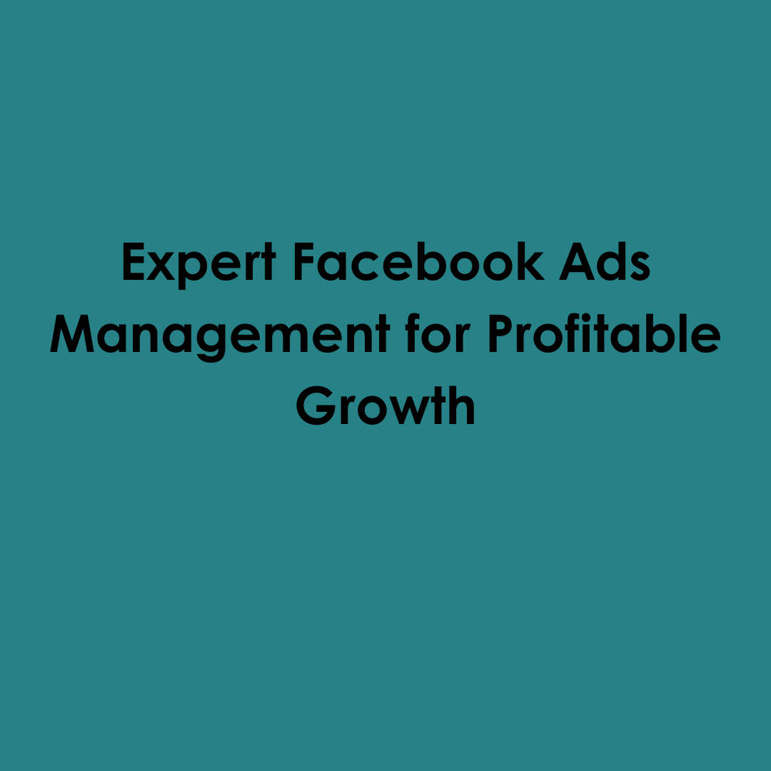 Expert Facebook Ads Management for Profitable Growth